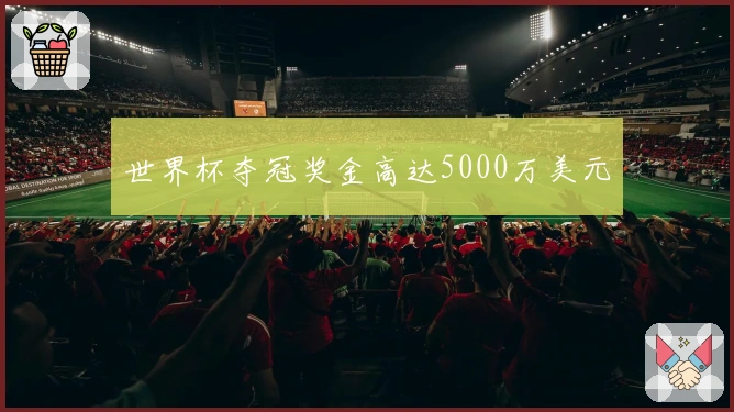 世界杯夺冠奖金高达5000万美元
